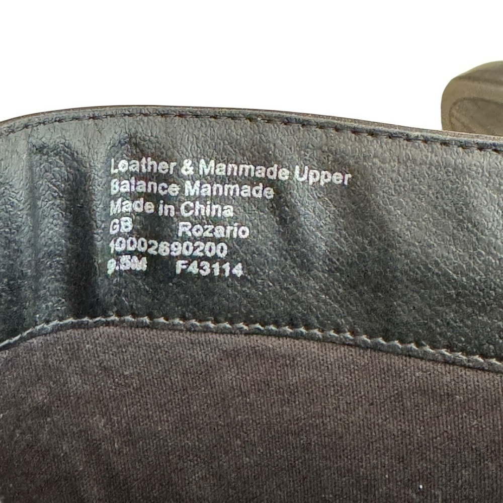Gianni Bini Black Knee High Block Heel Boots Women’s 9.5M Leather Zip Side - Picture 8 of 10
